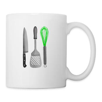 Foodie Kitchen Utensils - Coffee/Tea Mug - white - Right