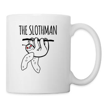 Sloth Moth Slothman Mothman Gift Idea - Coffee/Tea Mug - white - Right