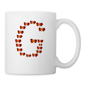 G butterfly - Coffee/Tea Mug - white - Right