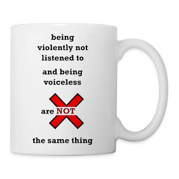 communication logo - Coffee/Tea Mug - white - Right