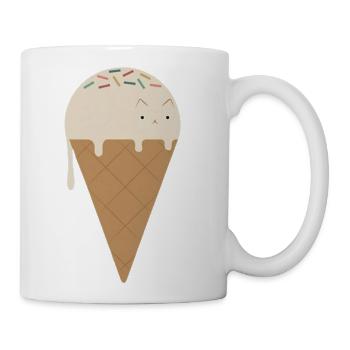 ice cream cat ,Ice Cream Kitty - Coffee/Tea Mug - white - Right