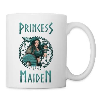 Cute Forget Princess I Want To Be A Shield Maiden - Coffee/Tea Mug - white - Right