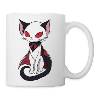 Vampire Cat - Coffee/Tea Mug - white - Right
