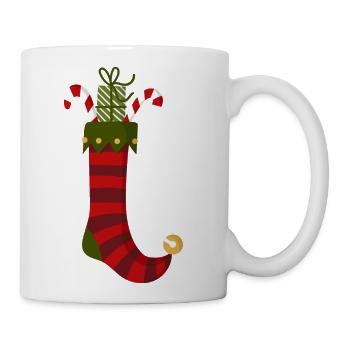 Christmas Sock - Coffee/Tea Mug - white - Right