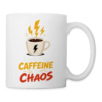 Fueled by Caffeine & Chaos - Coffee/Tea Mug - white - Right