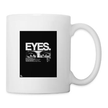 Eyes Bold Noir Typography - Coffee/Tea Mug - white - Right