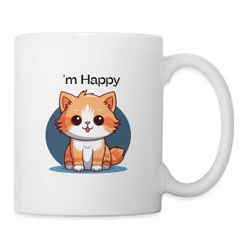 Cute Orange Tabby Kitten - Coffee/Tea Mug - white - Right