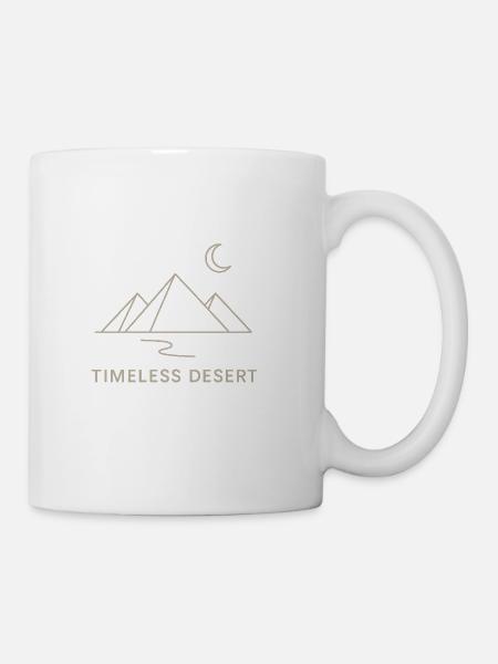 Timeless Desert Mountain Night - Coffee/Tea Mug - white
