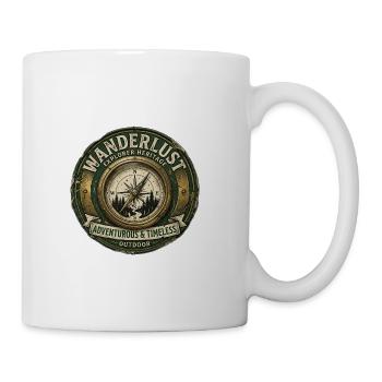 Wanderlust Compass Heritage - Coffee/Tea Mug - white - Right