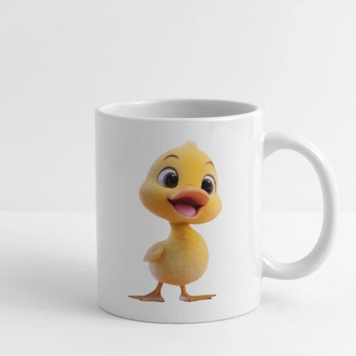 Bright Yellow Baby Duck Smiling - Coffee/Tea Mug