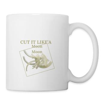 Cut It Like’A Moon Moon Moon Onion-Cutting - Coffee/Tea Mug - white - Right