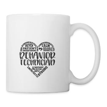 Behavior technician, rbt, tech - Coffee/Tea Mug - white - Right