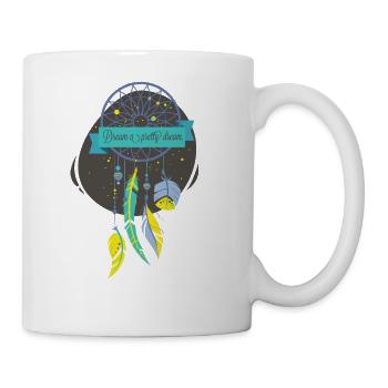Dream a pretty dream T-Shirt - Coffee/Tea Mug - white - Right