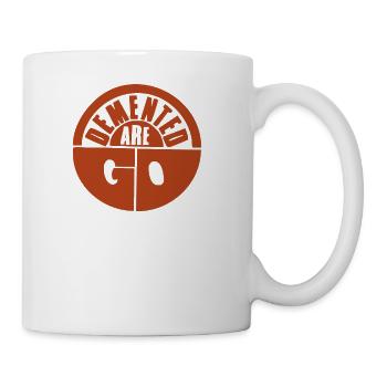 Demented Are Go band logo screen printed - Coffee/Tea Mug - white - Right