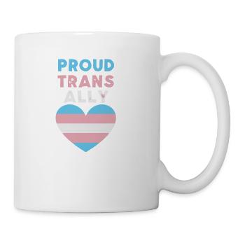 Proud Trans Ally Transgender - Coffee/Tea Mug - white - Right