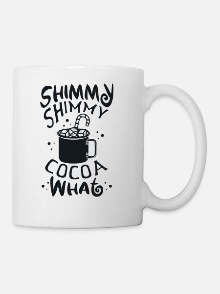 Shimmy Shimmy Hot Cocoa Black - Coffee/Tea Mug - white