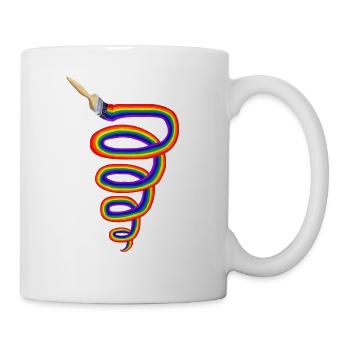 Let's Paint A Rainbow Tornado - Coffee/Tea Mug - white - Right