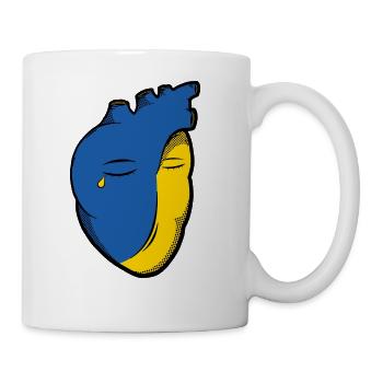 Ukraine s Broken Heart - Coffee/Tea Mug - white - Right