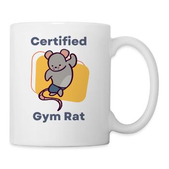 Certified Gym Rat - Coffee/Tea Mug - white - Right