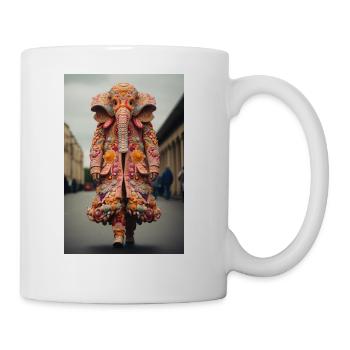Baroque Styled Elephant - Fashion Week - Coffee/Tea Mug - white - Right