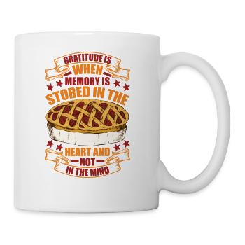 Gratitude Stored In The Hearts - Coffee/Tea Mug - white - Right