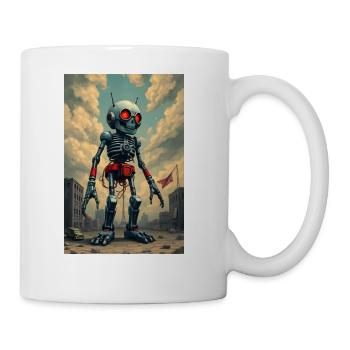 Giant zombie robot - Coffee/Tea Mug - white - Right