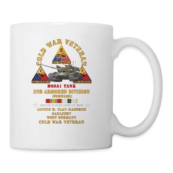 Army Cold War Vet 2nd Armored Division Lucius D Cl - Coffee/Tea Mug - white - Right