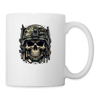 Soldier's Legacy: Camo Skull - Coffee/Tea Mug - white - Right