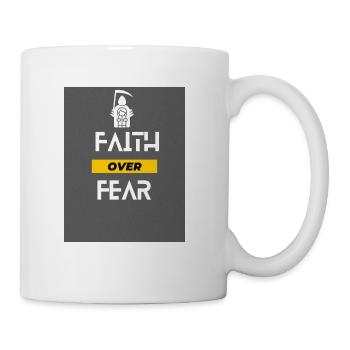 Faith Over Fear - Coffee/Tea Mug - white - Right