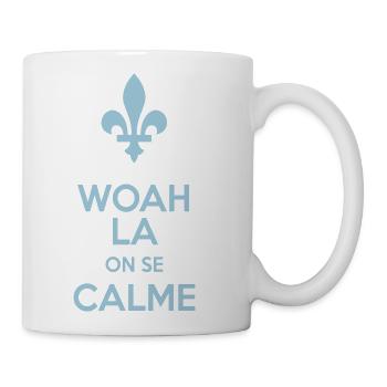 Quebec Woah La, On Se Calme! - Coffee/Tea Mug - white - Right