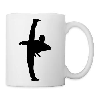 High taekwondo kick - Coffee/Tea Mug - white - Right