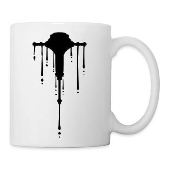 drop graffiti demolition - Coffee/Tea Mug - white - Right
