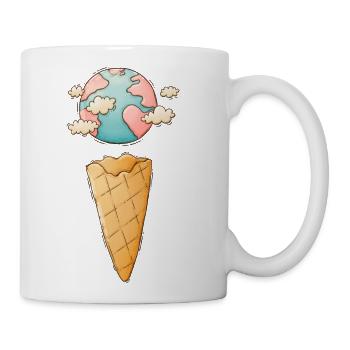 Ice Cream Cone Planet - Coffee/Tea Mug - white - Right