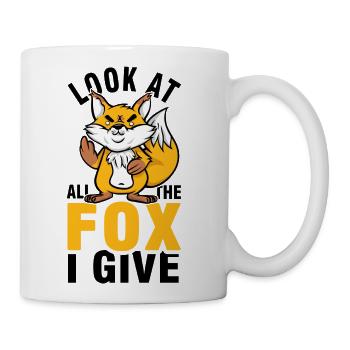 Fuch Mittelfinger Füchse Fuck You - Coffee/Tea Mug - white - Right