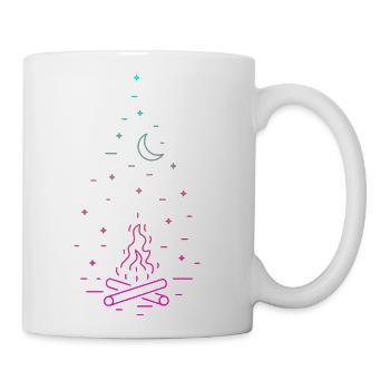 Campfire Night Atmosphere - Coffee/Tea Mug - white - Right