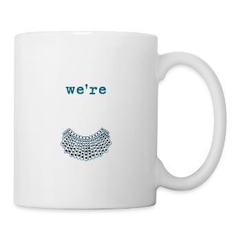 Women Vote We're Ruthless - Coffee/Tea Mug - white - Right