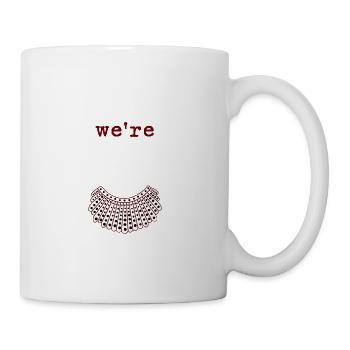 Women Vote We're Ruthless - Coffee/Tea Mug - white - Right