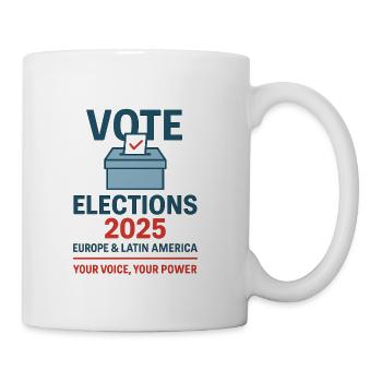 Vote 2025 Election Campaign Design - Coffee/Tea Mug - white - Right
