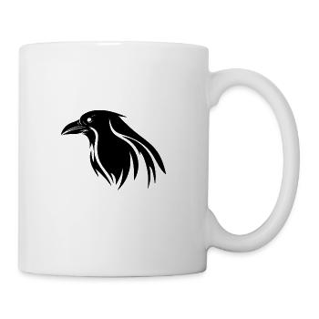 Cute Cunning Raven - Coffee/Tea Mug - white - Right