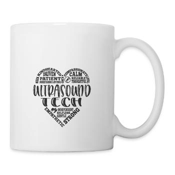 Ultrasound tech, Sonographer, UT life - Coffee/Tea Mug - white - Right