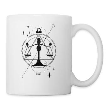 Zodiac, Libra, Astrology, Star sign, Stars - Coffee/Tea Mug - white - Right