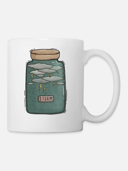 Stormy Jar - Coffee/Tea Mug - white