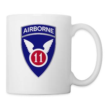 11th Airborne Division DUI wo Txt X 300 - Coffee/Tea Mug - white - Right
