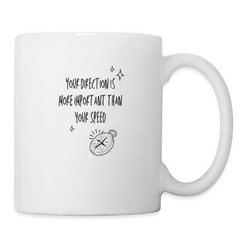 Positive Life Quote - Coffee/Tea Mug - white - Right
