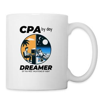 CPA Daydreams: Balancing Work and Bliss in Split - Coffee/Tea Mug - white - Right