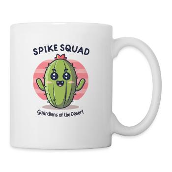 Cactus Spike Squad guardian of the desert - Coffee/Tea Mug - white - Right