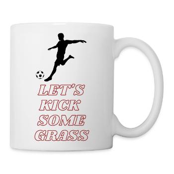 kick grass - Coffee/Tea Mug - white - Right