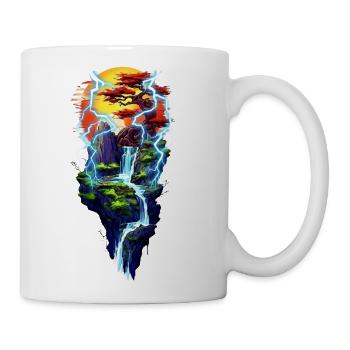 Stormy Floating Island - Coffee/Tea Mug - white - Right