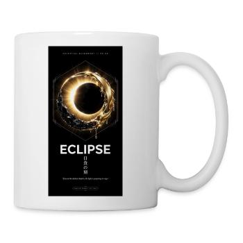 Eclipse Celestial Liquid Gold Aesthetic Graphic Te - Coffee/Tea Mug - white - Right