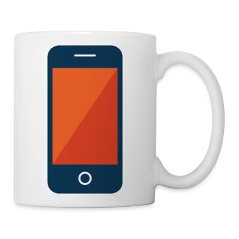 smart phone - Coffee/Tea Mug - white - Right